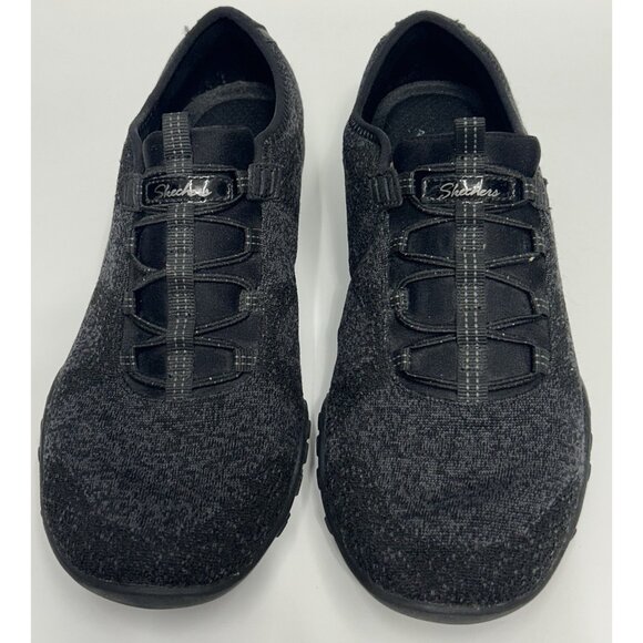Skechers Women's sneakers Relaxed Fit Breathe Easy Infi Knit Size 9 Black Gray - Picture 3 of 9